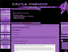 Tablet Screenshot of castleparadox.com